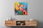 buy abstract art original Giraffe single piece